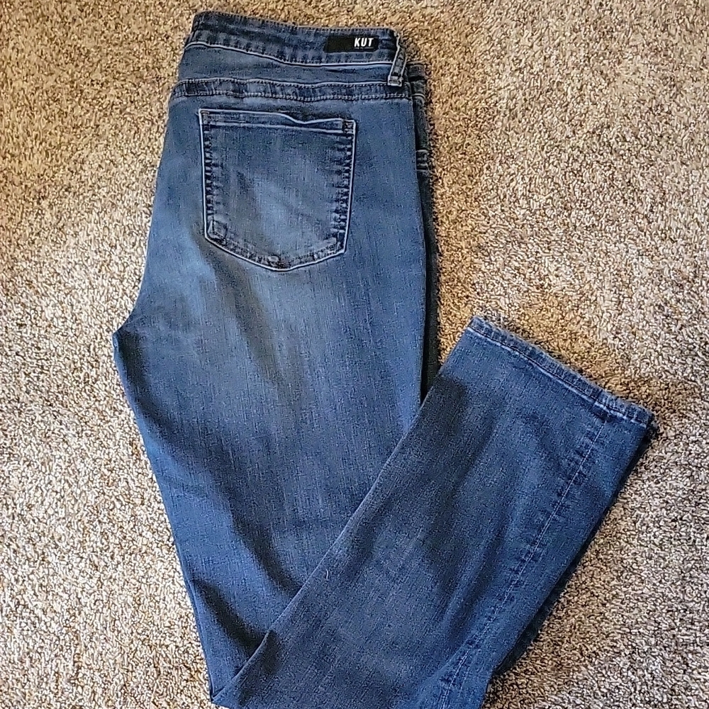 Blue Straight Leg Jeans